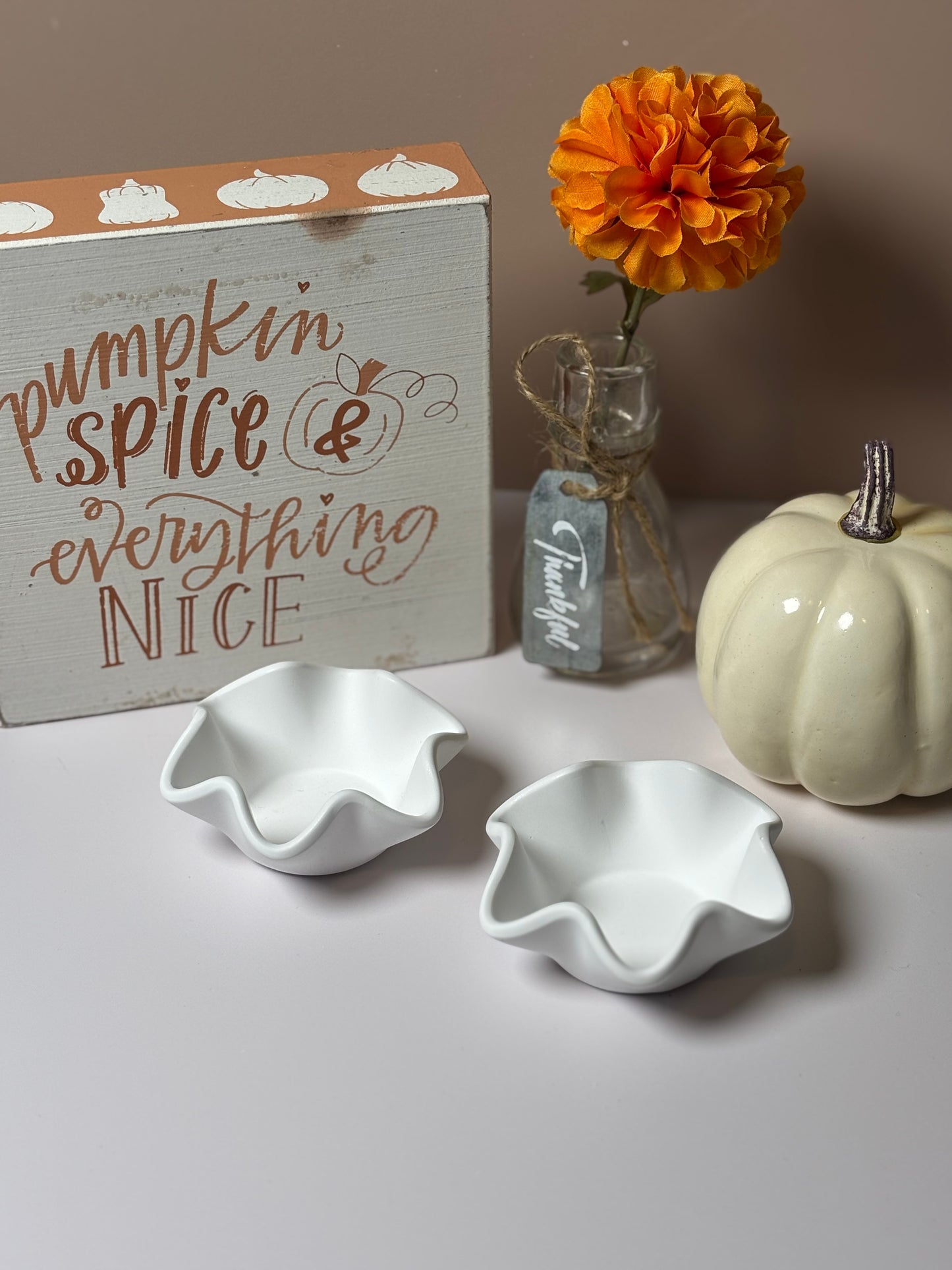 Wavy Edge Eco-Resin Tealight & Trinket Jar