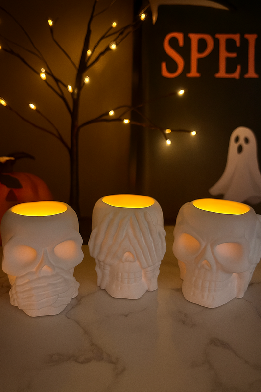 Eco-Resin Skull Jar Planters – Spooky Chic Décor