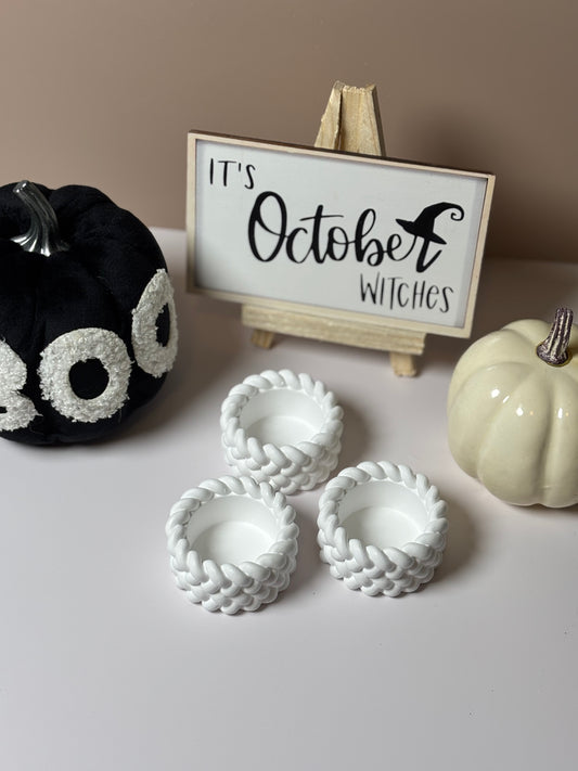 Braided Eco-Resin Tealight & Trinket Holder