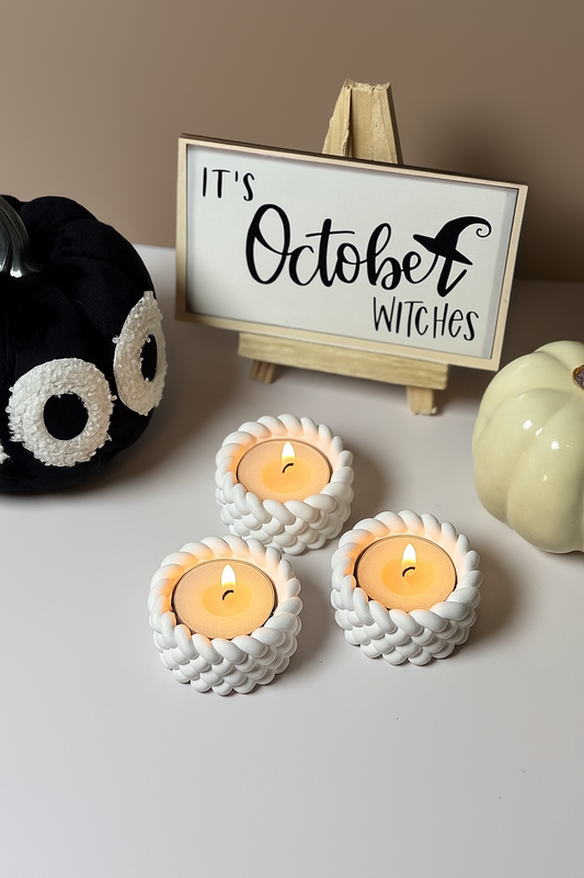 Braided Eco-Resin Tealight & Trinket Holder