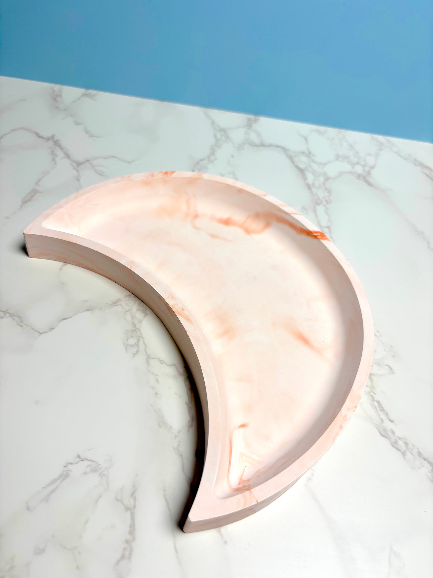 Crescent Moon Trinket Tray - Eco Resin Jewelry Dish